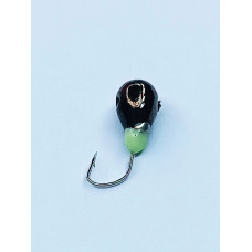 Мормишка вольфр. Start Fishing Крапля з отвором гач.№ 18 Black 3 мм 0,4 г 022-030-1
