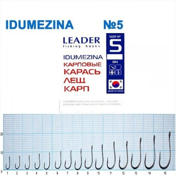 Гачок Leader Idumezina  BN  №  5 (9 hooks)