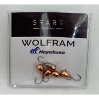 Мормишка вольфр. Start Fishing Крапля з вушком гач.№ 12 Cu 5 мм 1,9 г 016-050-05