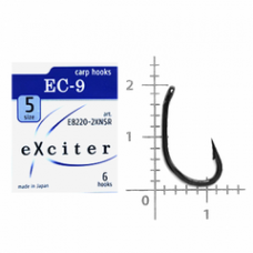 Гачок eXciter model  EC - 9    № 5  (6 hooks)