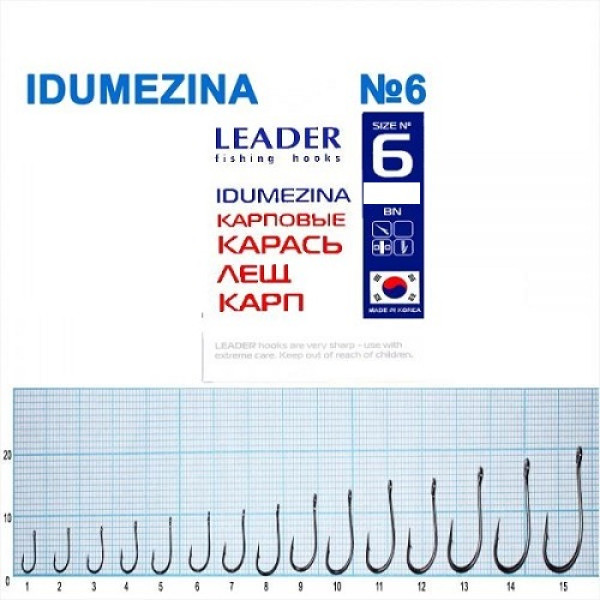 Гачок Leader Idumezina  BN  №  6 (9 hooks)