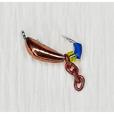 Мормишка вольфр. Start Fishing Ризький банан гач.№18 Cu ланцюжок 2 мм 0,3 г 025-020-1