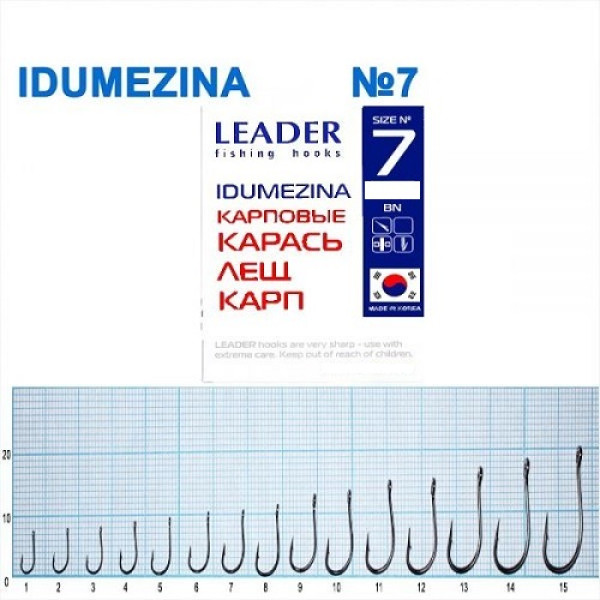 Гачок Leader Idumezina  BN  №  7 (9 hooks)