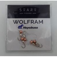 Мормишка вольфр. Start Fishing Пуголовок гач.№14 Cu+Silver 4* 2,4 мм 0,7 г 048-042-1