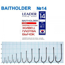 Гачок Leader Baitholder  BN  № 14 (9 hooks)