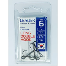 Двійник Leader LONG DOUBLE № 6 (4 hooks)