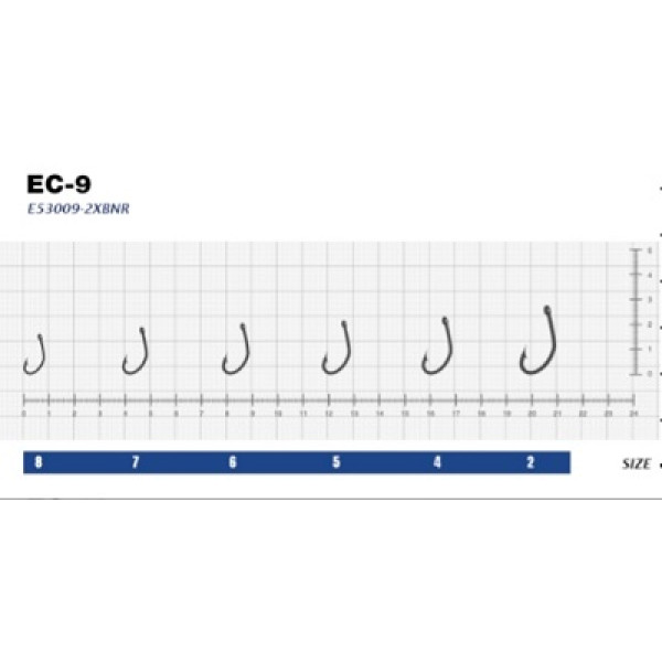 Гачок eXciter model  EC - 9    № 8  (6 hooks)