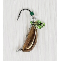 Мормишка вольфр. Start Fishing Ризький банан гач.№14 Gold з ланцюжком 3 мм 0,8 г 025-030-1