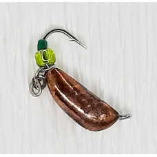 Мормишка вольфр. Start Fishing Ризький банан гач.№14 Cu з ланцюжком 3 мм 0,8 г 025-030-1
