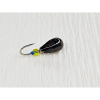 Мормишка вольфр. Start Fishing Крапля з лискою гач.№ 14 Black 5 мм 1,9 г 028-050-04