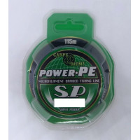 Шнур Carpe Diem Power PE dark green 19,3 кг 115 м 0,23 мм
