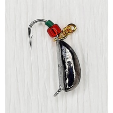 Мормишка вольфр. Start Fishing Ризький банан гач.№14 Black з ланцюжком 3 мм 0,8 г 025-030-1