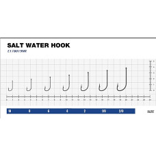 Гачок eXciter model  Salt Water  Hook     № 1  (5 hooks)