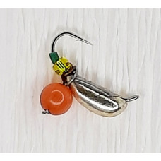 Мормишка вольфр. Start Fishing Ризький банан гач.№14 Silver CAT eye 3 мм 0,8 г 025-030-1