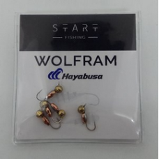 Мормишка вольфр. Start Fishing Пуголовок гач.№16 Gold+Cu 3* 2,4 мм 0,4 г 048-032-1