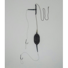 Готовий монтаж Start Fishing Flat Boyle 80 г на лідкорі 2 гачки під бойл (на мотовилі)