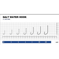 Гачок eXciter model  Salt Water  Hook     № 4  (7 hooks)