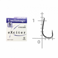 Гачок eXciter model  Umitanago     № 6  (10 hooks)