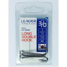 Двійник Leader LONG DOUBLE №  3/0 (2 hooks)