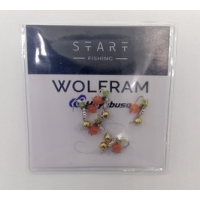 Мормишка вольфр. Start Fishing Пуголовок-личинка гач.№16 Gold+Silver3.0*CATeye 15 мм 0,5 г 049-031-1