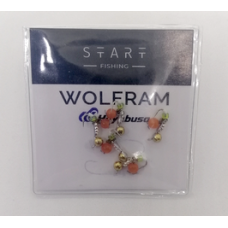 Мормишка вольфр. Start Fishing Пуголовок-личинка гач.№16 Gold+Silver3.0*CATeye 15 мм 0,5 г 049-031-1