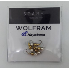 Мормишка вольфр. Start Fishing Суперпуголовок гач.№16 Silver+Gold 2,5 мм 0,3 г 053-032-1