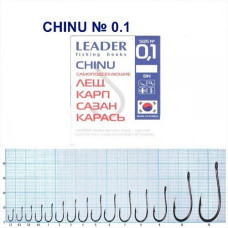 Гачок Leader Chinu  BN  №  0.1 (9 hooks)