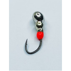 Мормишка вольфр. Start Fishing Мураха з отвором гач.№ 18 Silver 3,5 мм 0,5 г 031-035-1