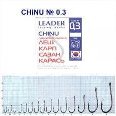 Гачок Leader Chinu  BN  №  0.3 (9 hooks)