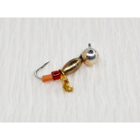 Мормишка вольфр. Start Fishing Пуголовок гач.№16 з ланцюжком Silver+Gold 3* 2,4 мм 0,4 г 048-032-1