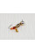 Мормишка вольфр. Start Fishing Пуголовок гач.№16 з ланцюжком Silver+Gold 3* 2,4 мм 0,4 г 048-032-1