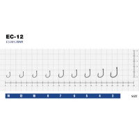 Гачок eXciter model EC - 12   № 12  (6 hooks)