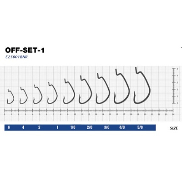 Гачок eXciter model  Off-Set - 1    № 2/0  (5 hooks)