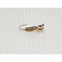 Мормишка вольфр. Start Fishing Пуголовок-личинка гач.№16 Silver+Gold3.0* 15 мм 0,5 г 049-031-1