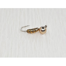 Мормишка вольфр. Start Fishing Пуголовок-личинка гач.№16 Silver+Gold3.0* 15 мм 0,5 г 049-031-1