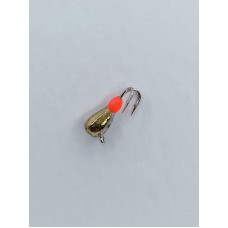 Мормишка вольфр. Start Fishing Коза-крапля з вушком 2 гач.№ 20 Gold 2,5 мм 0,3 г 081-025-1