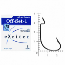 Гачок eXciter model  Off-Set - 1    № 2/0  (5 hooks)