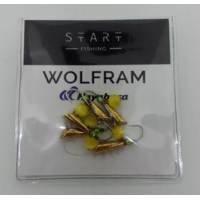 Мормишка вольфр. Start Fishing Конус гач.№12 Gold CAT eye 4 мм 1,2 г 038-040-1