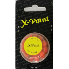 Плаваюча насадка X-Point Горошок оранжево-салатний 6-7мм M