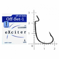 Гачок eXciter model  Off-Set - 1     № 1  (6 hooks)