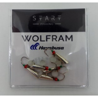 Мормишка вольфр. Start Fishing Конус гач.№12 Silver CAT eye 4 мм 1,2 г 038-040-1