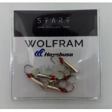 Мормишка вольфр. Start Fishing Конус гач.№12 Silver CAT eye 4 мм 1,2 г 038-040-1