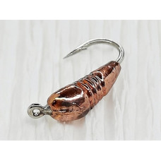 Мормишка вольфр. Start Fishing Банан із насічками гач.№18 Cu 2,5 мм 0,3 г 024-025-1