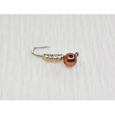 Мормишка вольфр. Start Fishing Пуголовок-личинка гач.№16 Cu+Silver 3.0* 15 мм 0,5 г 049-031-1