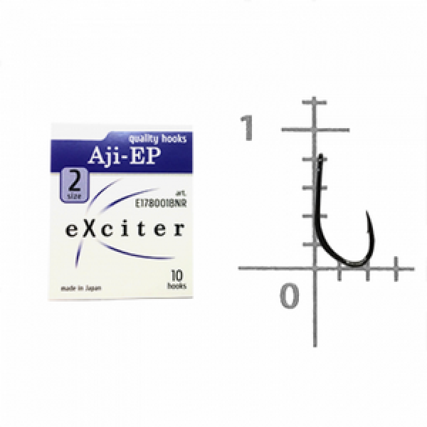 Гачок eXciter model  Aji - EP    №  2  (10 hooks)