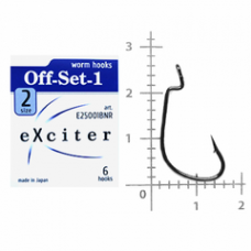 Гачок eXciter model  Off-Set - 1     № 2  (6 hooks)