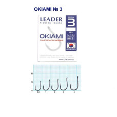 Гачок Leader Okiami  BN  №  3 (9 hooks)