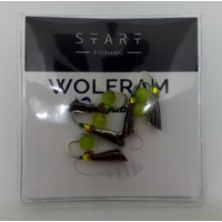 Мормишка вольфр. Start Fishing Конус гач.№12 Black CAT eye 4 мм 1,2 г 038-040-1