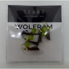 Мормишка вольфр. Start Fishing Конус гач.№12 Black CAT eye 4 мм 1,2 г 038-040-1