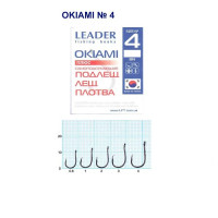 Гачок Leader Okiami  BN  №  4 (9 hooks)